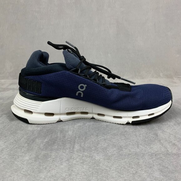 On Cloud Womens Running Shoes Size 8 Navy Blue White Cloudnova 2699114 Athletic - Picture 6 of 12